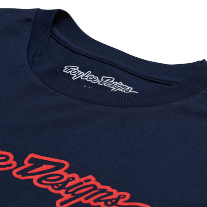 Troy Lee Designs Signature Long Sleeve Tee - Navy
