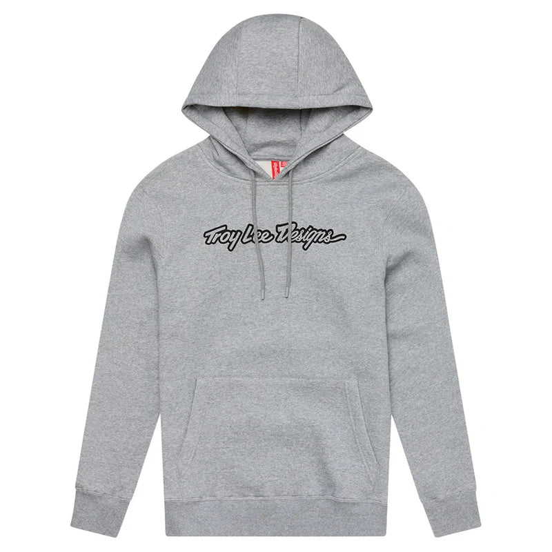 Troy Lee Designs Pullover Hoodie - Signature - Gray Heather