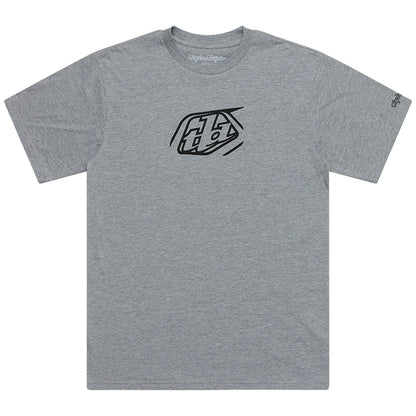 Troy Lee Designs Badge Short Sleeve Tee - Gray Heather