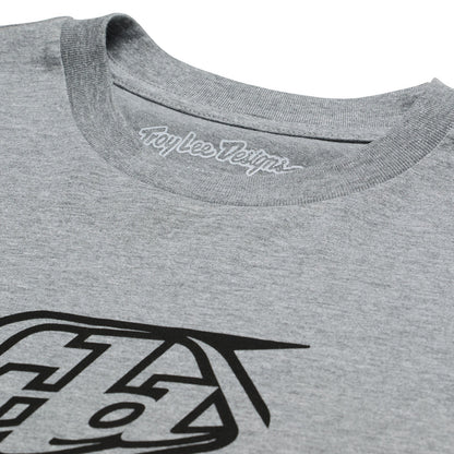 Troy Lee Designs Badge Short Sleeve Tee - Gray Heather