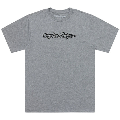 Troy Lee Designs Signature Short Sleeve Tee - Gray Heather