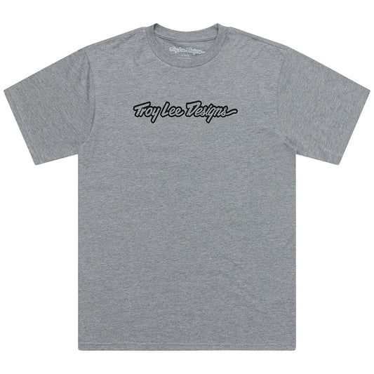 Troy Lee Designs Signature Short Sleeve Tee - Gray Heather