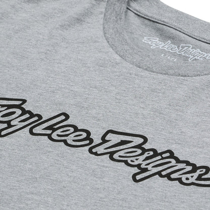 Troy Lee Designs Signature Short Sleeve Tee - Gray Heather