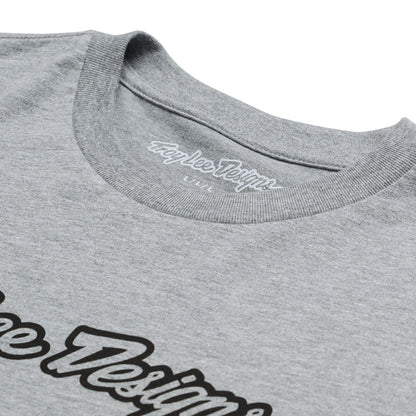 Troy Lee Designs Signature Short Sleeve Tee - Gray Heather