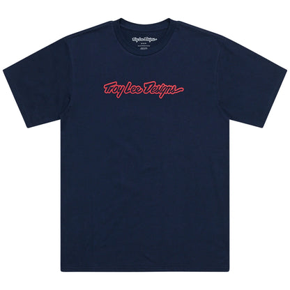 Troy Lee Designs Signature Short Sleeve Tee - Navy