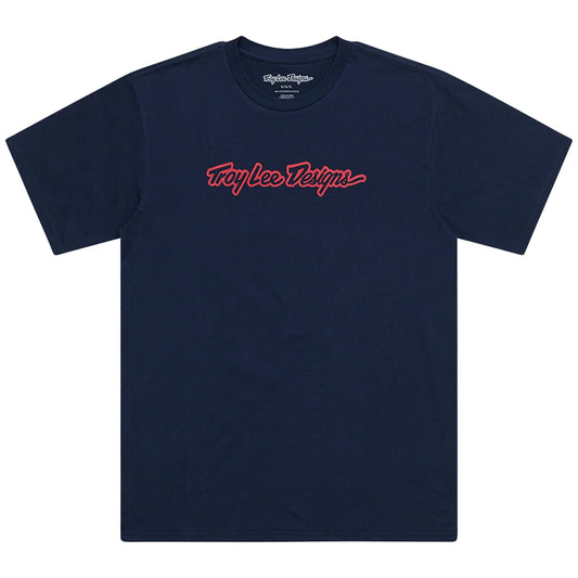 Troy Lee Designs Signature Short Sleeve Tee - Navy