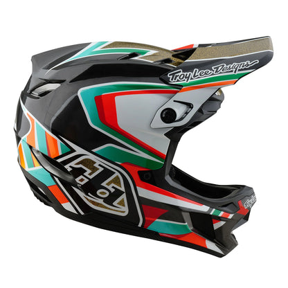 Troy Lee Designs D4 Carbon Full Face Helmet - Frames - Black-Gold