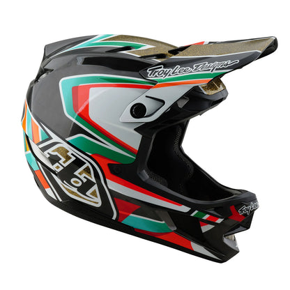 Troy Lee Designs D4 Carbon Full Face Helmet - Frames - Black-Gold