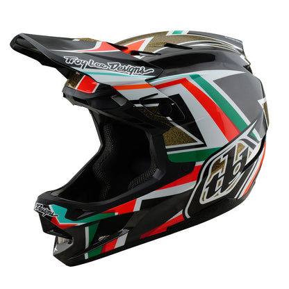 Troy Lee Designs D4 Carbon Full Face Helmet - Frames - Black-Gold