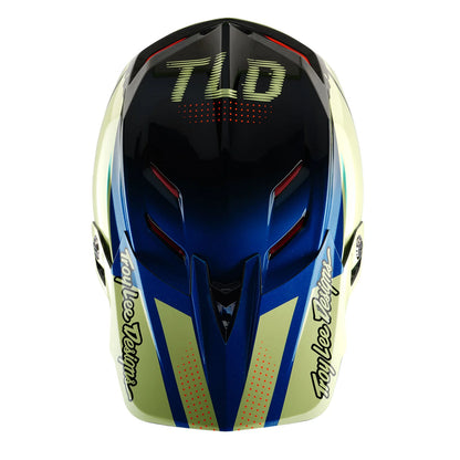 Troy Lee Designs D4 Composite Full Face Helmet - Drip - Glo Yellow