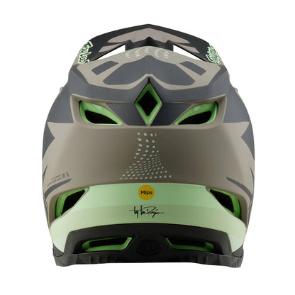 Troy Lee Designs D4 Composite Full Face Helmet - Optic - Timber