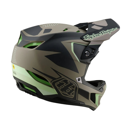 Troy Lee Designs D4 Composite Full Face Helmet - Optic - Timber