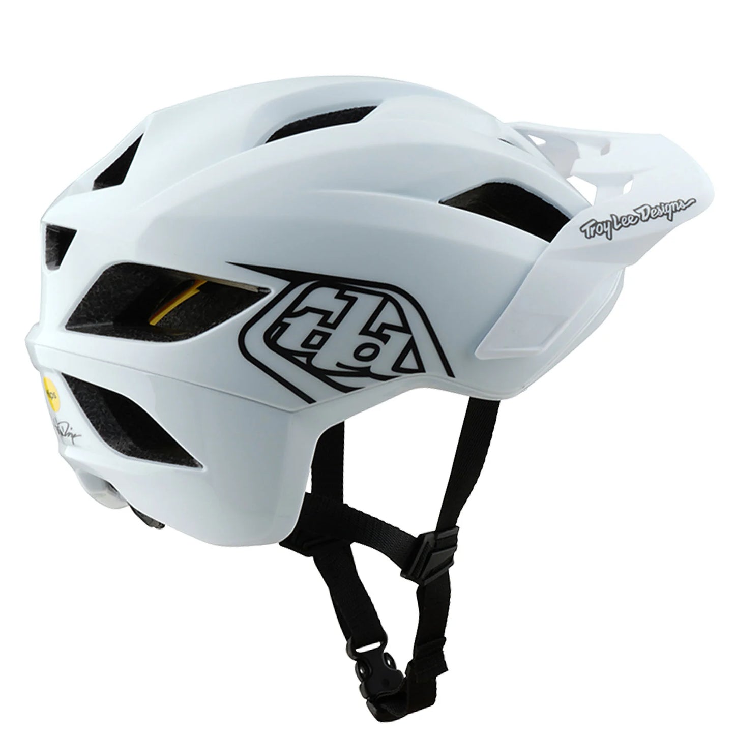 Troy Lee Designs Flowline MTB Helmet - Point - White-Black
