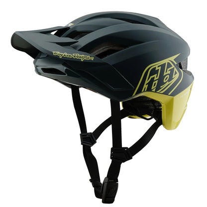 Troy Lee Designs Flowline SE MTB Helmet - Badge - Gray-Glo Yellow