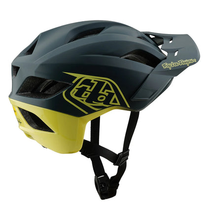 Troy Lee Designs Flowline SE MTB Helmet - Badge - Gray-Glo Yellow