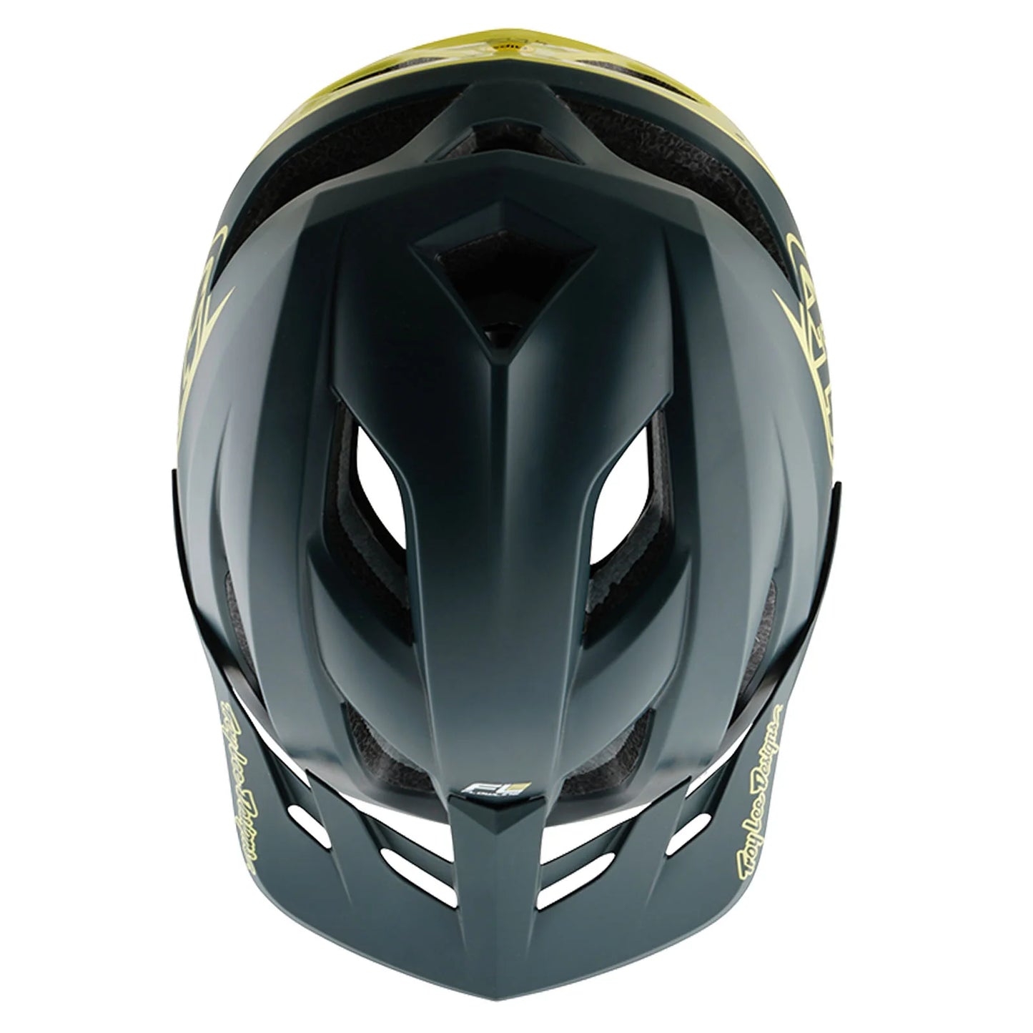 Troy Lee Designs Flowline SE MTB Helmet - Badge - Gray-Glo Yellow