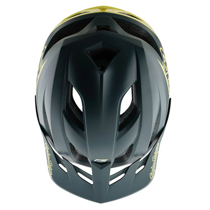 Troy Lee Designs Flowline SE MTB Helmet - Badge - Gray-Glo Yellow