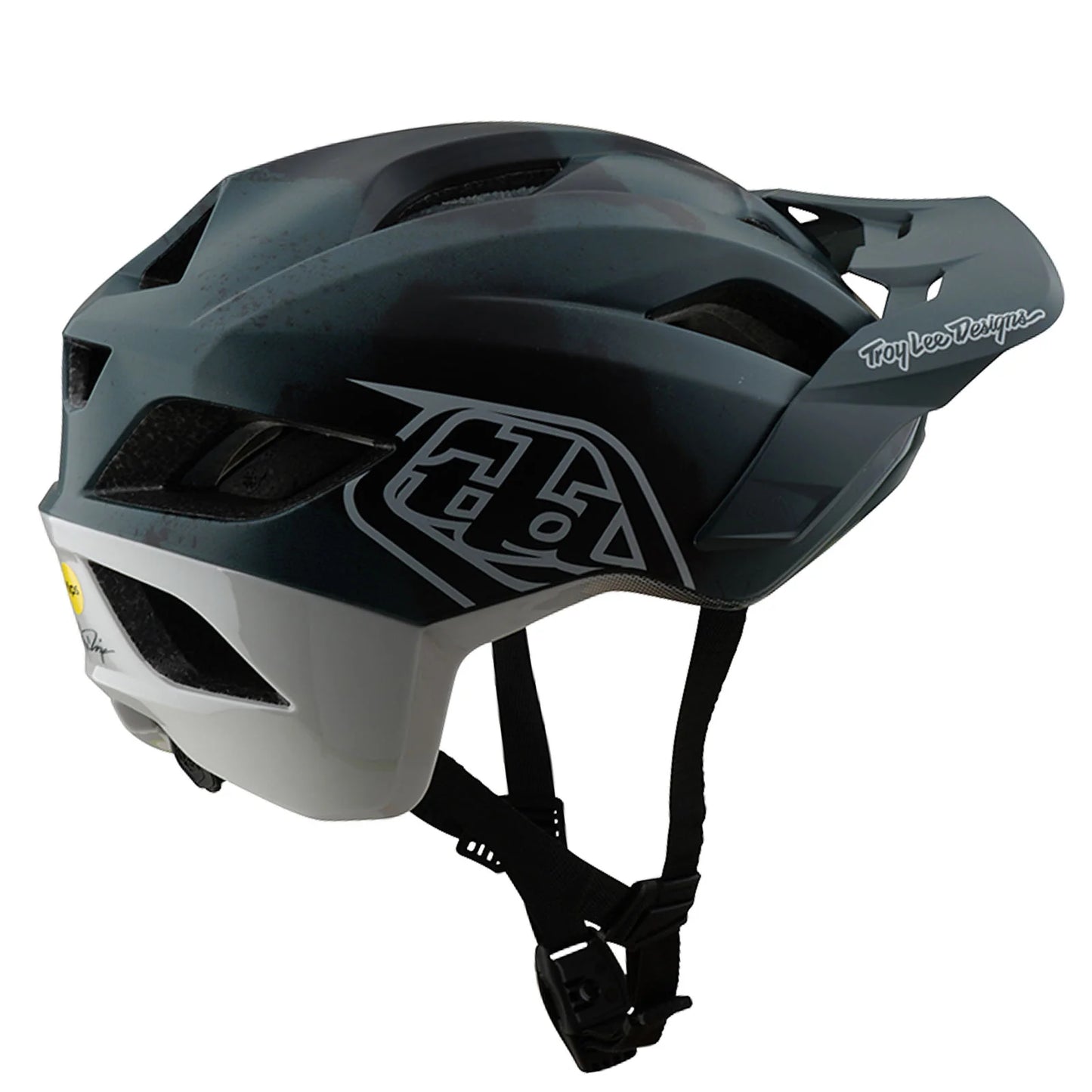 Troy Lee Designs Flowline SE MTB Helmet - Badge - Camo Gray
