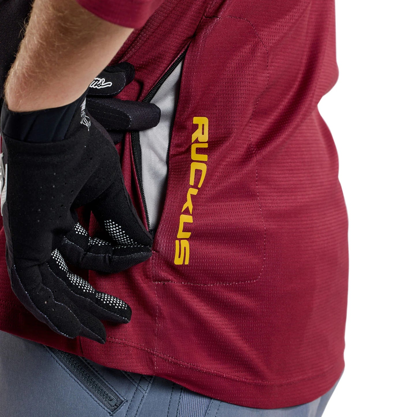 Troy Lee Designs Ruckus 3/4 Sleeve MTB Jersey - Spun - Oxblood