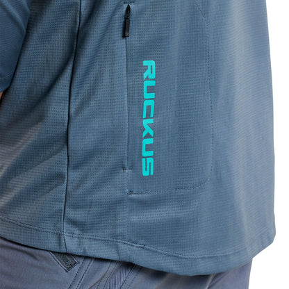 Troy Lee Designs Ruckus 3/4 Sleeve MTB Jersey - Spun - Steel Blue