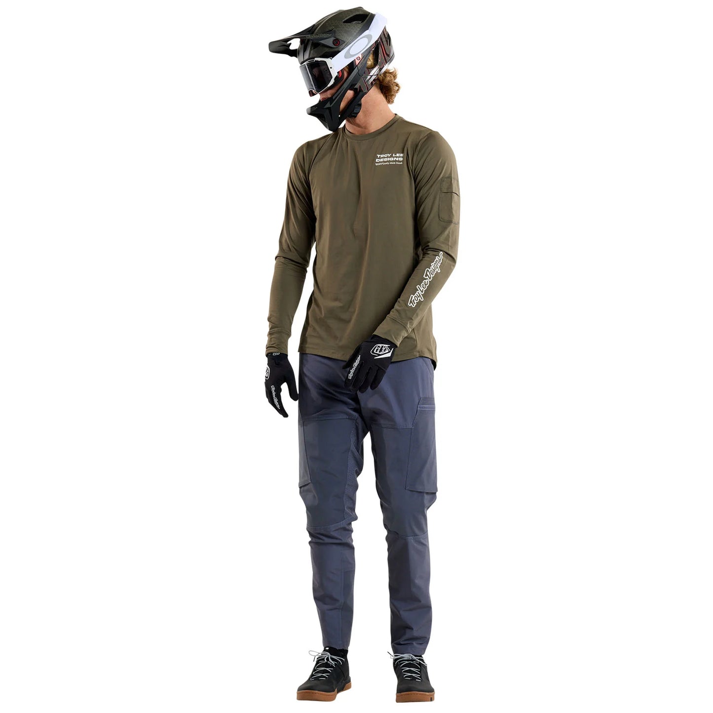 Troy Lee Designs Ruckus Long Sleeve Ride Tee - Factory - Caper