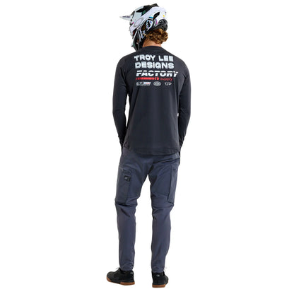Troy Lee Designs Ruckus Long Sleeve Ride Tee - Factory - Carbon