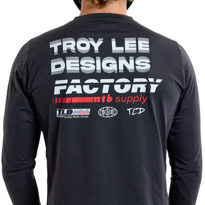 Troy Lee Designs Ruckus Long Sleeve Ride Tee - Factory - Carbon
