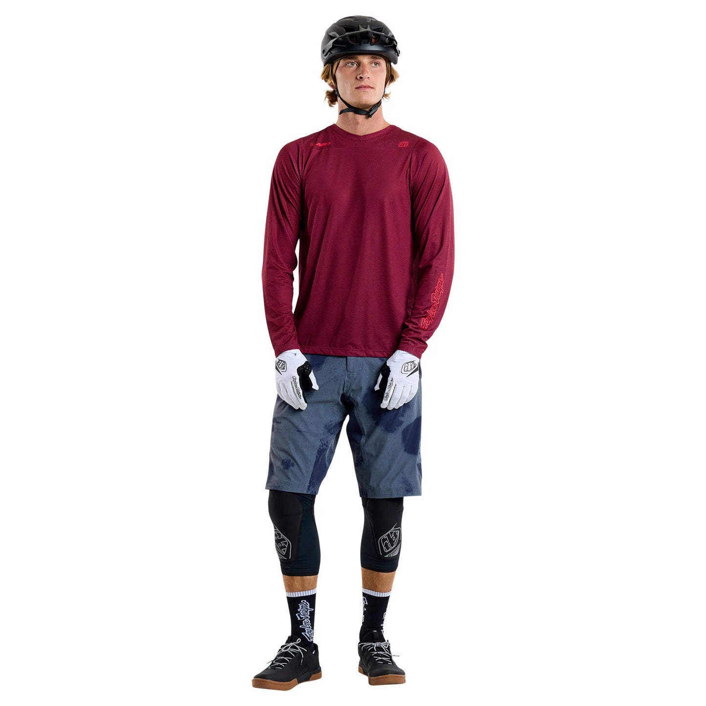 Troy Lee Designs Skyline Air Long Sleeve MTB Jersey - Oxblood
