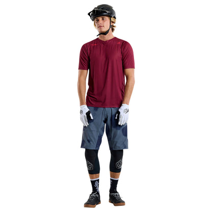 Troy Lee Designs Skyline Air Short Sleeve MTB Jersey - Oxblood