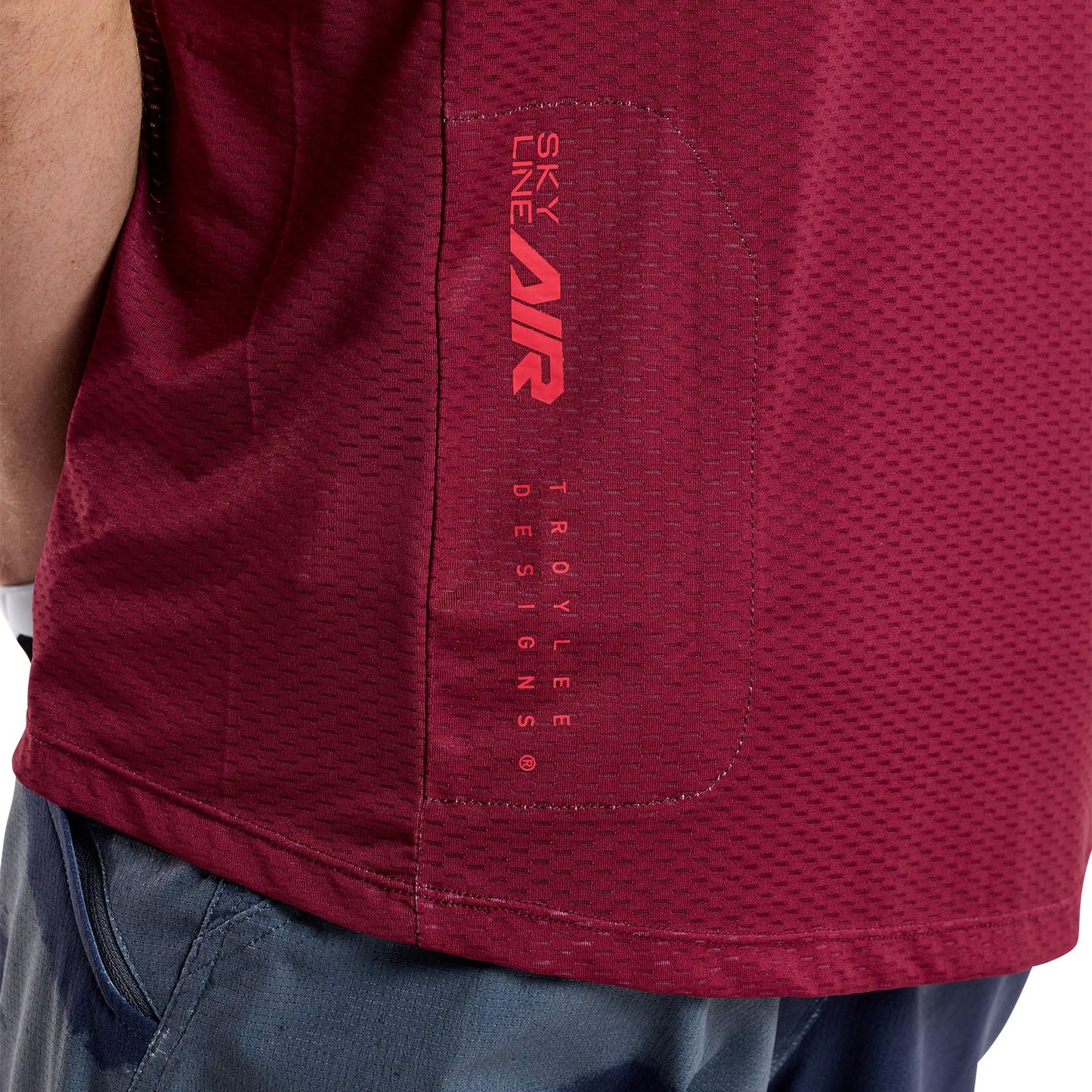 Troy Lee Designs Skyline Air Short Sleeve MTB Jersey - Oxblood