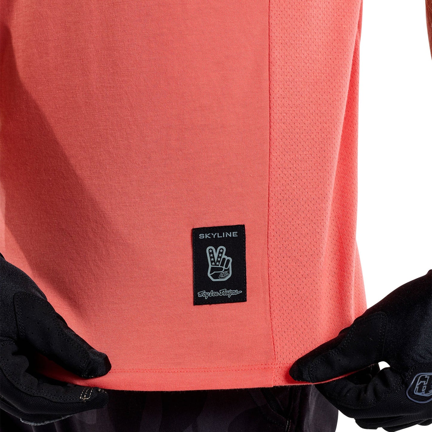 Troy Lee Designs Skyline Short Sleeve Ride Tee - P&W - Melon
