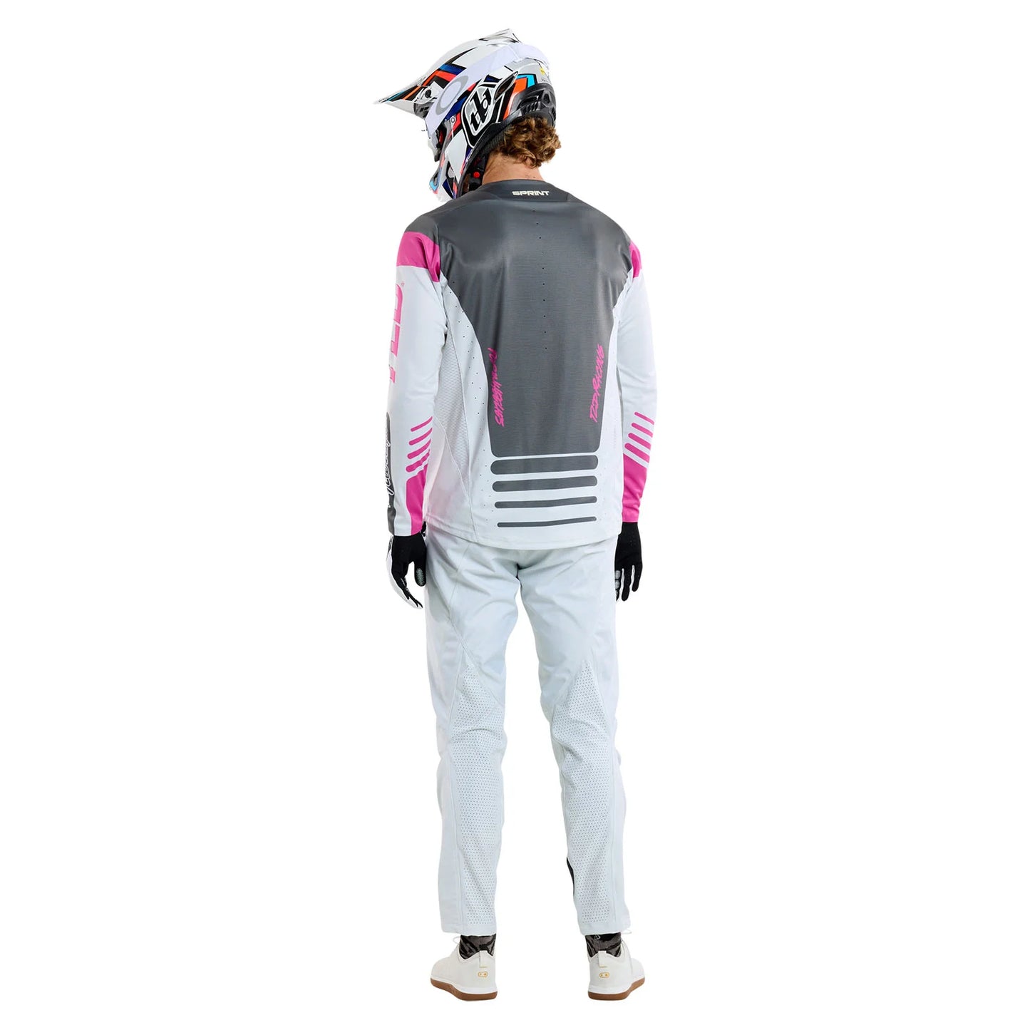 Troy Lee Designs Sprint Long Sleeve MTB Jersey - Fifty-50 - Chalk