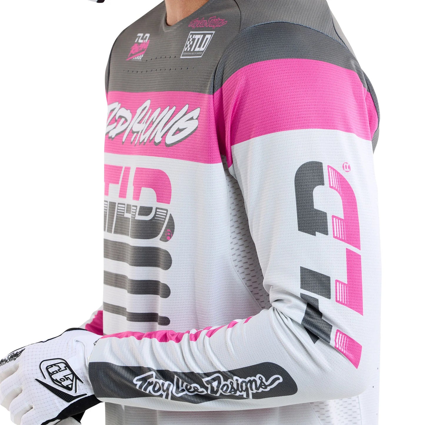 Troy Lee Designs Sprint Long Sleeve MTB Jersey - Fifty-50 - Chalk