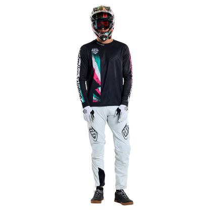 Troy Lee Designs Sprint Long Sleeve MTB Jersey - Full Pull - Black
