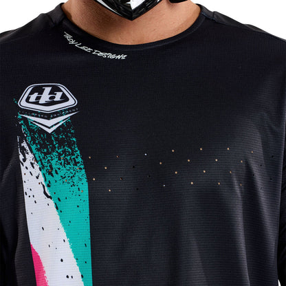 Troy Lee Designs Sprint Long Sleeve MTB Jersey - Full Pull - Black