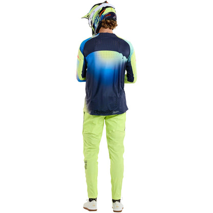 Troy Lee Designs Sprint Ultra Long Sleeve MTB Jersey - Drip - Glo Yellow