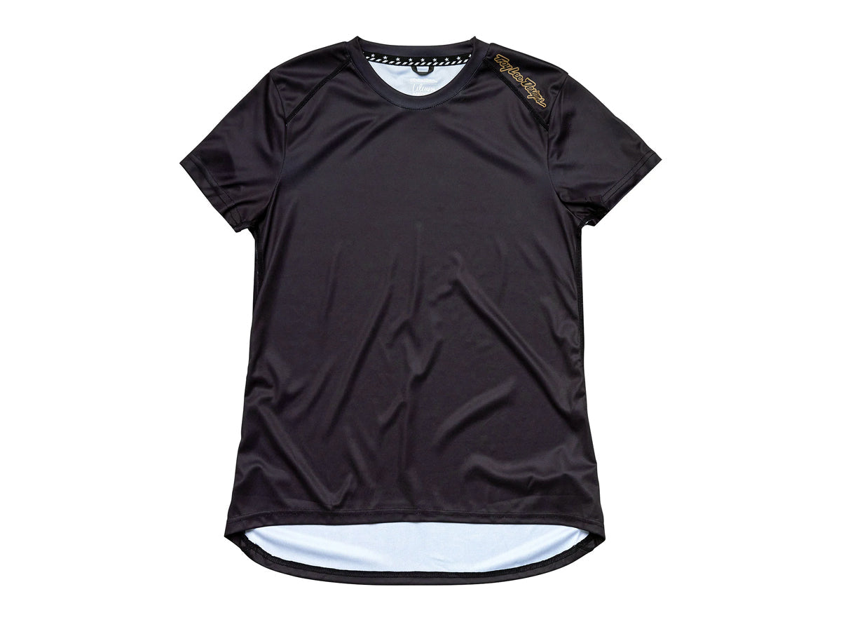 Troy Lee Designs Lilium Short Sleeve MTB Jersey - Womens - Black-Gold