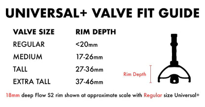 Stans Universal+ Presta Valves - 63mm
