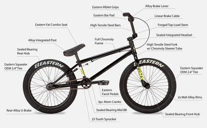 Eastern Nightwasp 20" BMX - Black