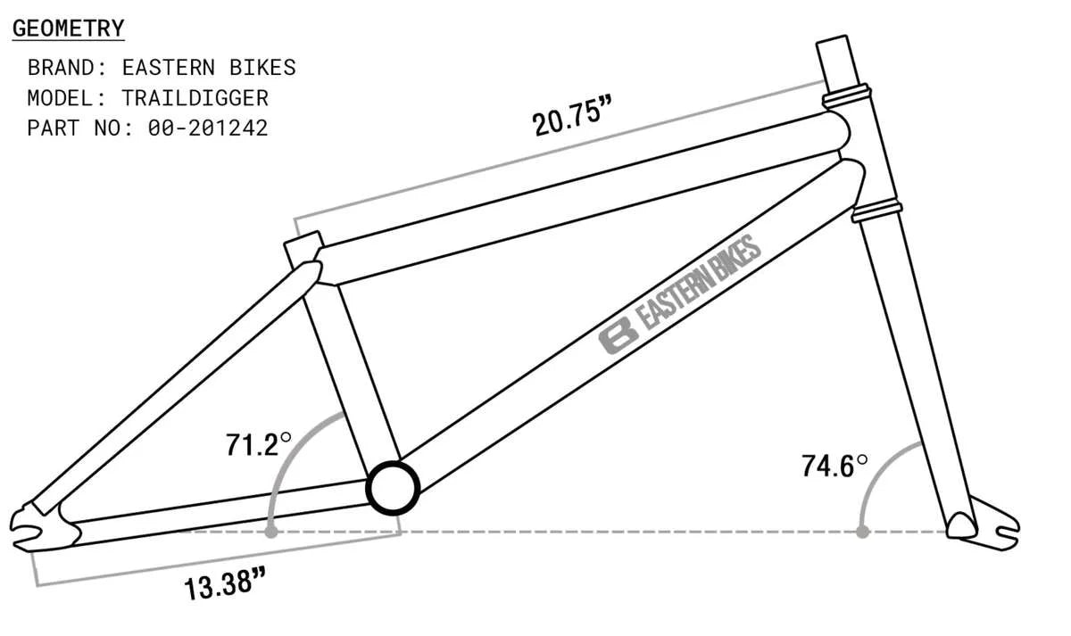Eastern Traildigger 20" BMX - Gray