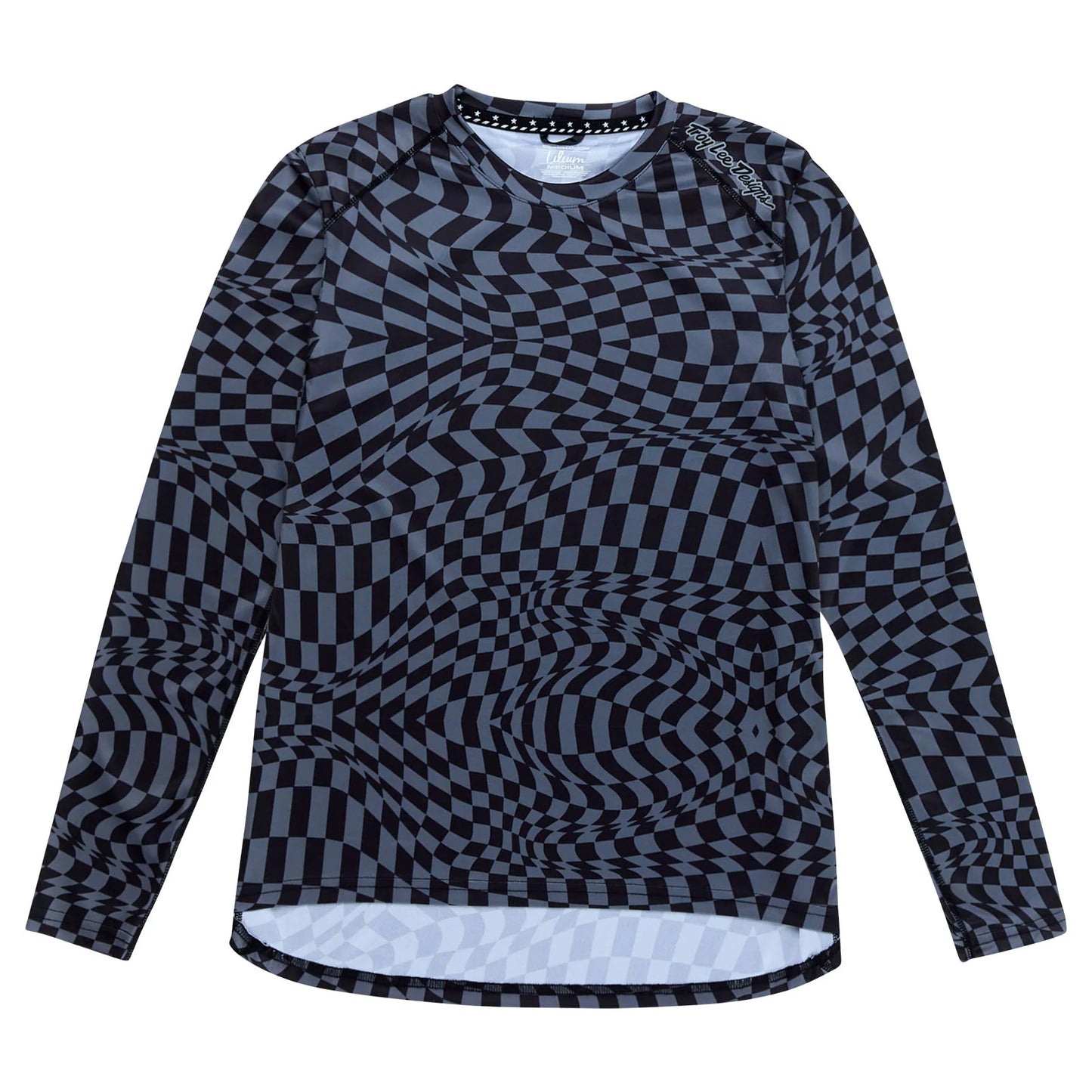 Troy Lee Designs Lilium Long Sleeve MTB Jersey - Womens - Twisted Checkers - Black-Gray