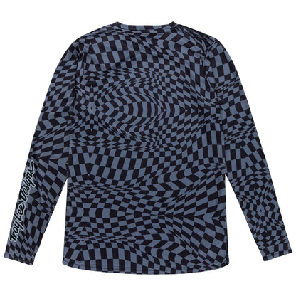Troy Lee Designs Lilium Long Sleeve MTB Jersey - Womens - Twisted Checkers - Black-Gray