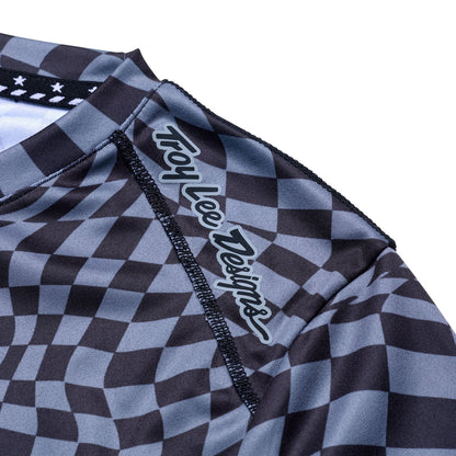 Troy Lee Designs Lilium Long Sleeve MTB Jersey - Womens - Twisted Checkers - Black-Gray