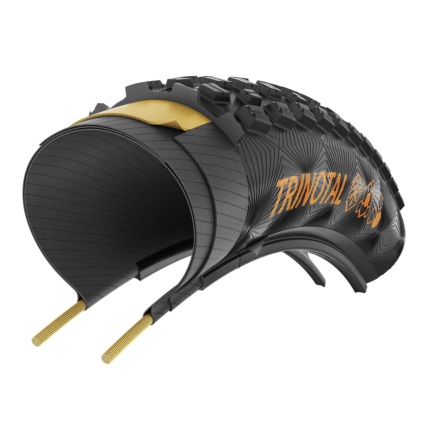 Continental Trinotal Trail Grip 26" Folding MTB Tire - Black